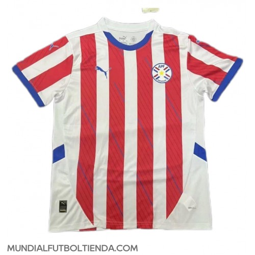 Camiseta Paraguay Primera Equipación Replica Copa America 2024 mangas cortas